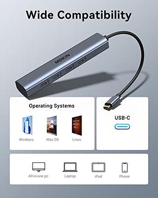 USB C 3.2 Hub, ORICO 4 Ports USB 3.2 Gen 2 USB C Adapter with 100W Power  Delivery, 1 USB C, 2 USB A, 10Gbps USB C Hub Multiport Adapter for Laptop