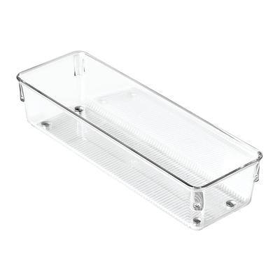 IDESIGN 6 in. x 15 in. x 2 in. Linus Drawer Organizer in Clear 52605CX -  The Home Depot