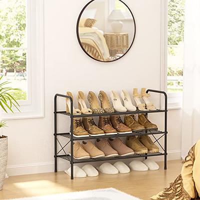 Imseigo 12 Tier Portable Shoe Rack Organizer, 72 Pair Covered Shoe Storage  Shelves Rack,36 Grids Expandable Shelf Storage Cabinet Stand for Heels,Boots,Slippers,Perfect  For Entryway,Hallway (Black) - Yahoo Shopping