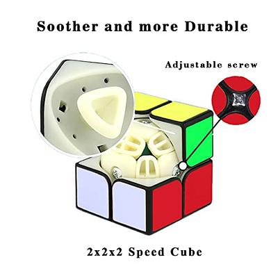 2x2 Speed Cube, Classic 2x2 Cube Puzzles Toy (Black)