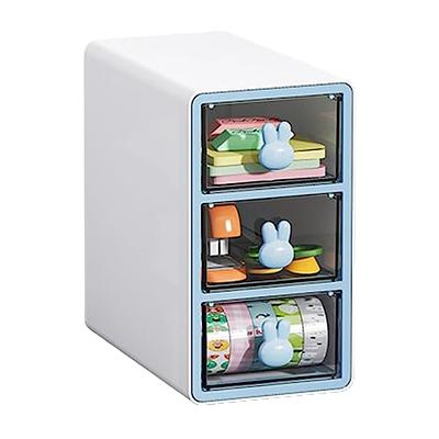 Kawaii Desktop Plastic Drawer Storage Box