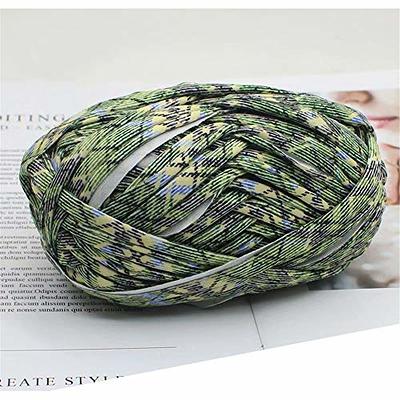  Mooaske 2 Pack T-Shirt Crochet Yarn for DIY Knitting Crochet  Cloth Blanket Bag Dolls - 400g Chunky Thick Yarn for Crocheting with  Polyester-Spandex Blend Elastic Fabric (Green)