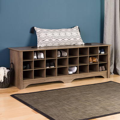 Trinity | 3-Tier Shoe Bench | Slate Gray