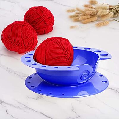 Little World Yarn Bowl - ABS Yarn Bowl for Knitting Large Knitting Bowl  Holder with Crochet Hooks