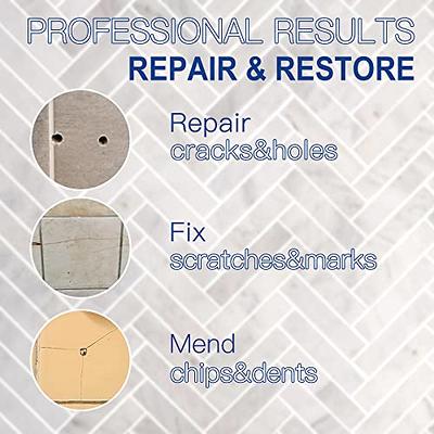 Tile Repair Kit Stone Repair Kit - Porcelain Repair Kit, Marble Repair Kit, Tub and Tile Refinishing Kit, Crack Chip Ceramic Floor, Shower Tile Gap