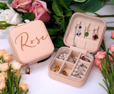 Personalized Jewelry Case Bridesmaid Gift Organizer Christmas