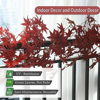 mizii 2 Strands Autumn Artificial Vines Maple Garland 67 Real