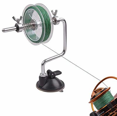 Fishing Line Spooler Portable Fishing Line Winder Spooling Station  Adjustable Fishing Line Reel Spool Tool with Suction Cup Stable Spooling  Machine