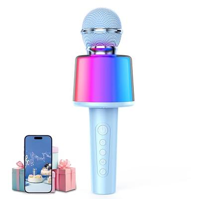 LEETTUS Kids Karaoke Microphone Toys for Birthday Gifts 4 5 6 7 8