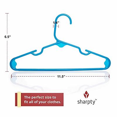 Kids Velvet Hangers, VIS'V 11 Inch White Non-Slip Baby Clothes Hangers with  6 Pcs Cute Clothing Dividers for Infant Toddler Boys & Girls Closet  Organizer - 50 Pack - Yahoo Shopping