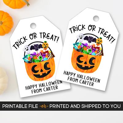 Halloween Gift Tags, Printed Tags With String, Favor Boo Bag - Yahoo  Shopping