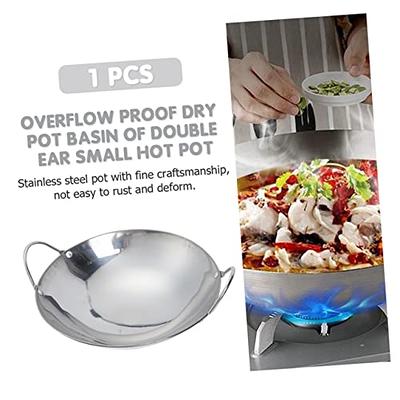 Stainless Steel Deep Fryer Pot Universal Small with Basket Fryer Pan Fry  Pot for