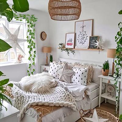 Fake Ivy Vines Artificial Ivy Leaves Fake Ivy Garland Greenery Hanging  Vines for Wedding Bedroom Wall Indoor Outdoor Home Decoration 