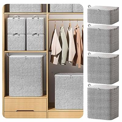 Storage Bags, Portable Non-Woven Zipper Storage Bag Clothes Storage Bins  Foldable Closet Organizer Storage Containers with Durable Carry Handles,  Wardrobe Sorting Storage Box - Yahoo Shopping