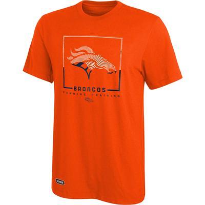 Men's New Era Royal Denver Broncos Throwback Raglan Long