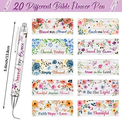 20 PCS Bible Verse Ballpoint Pens, Christian Pens