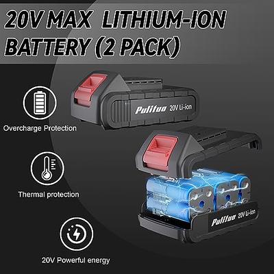 PULITUO Tool Kit with Power Drill, 20V cordless Electric Drill Set with 2  Pack Lithium Battery and Charger, Torque 30N.m, 21+1 Torque Setting, 2  Speed Setting - Yahoo Shopping