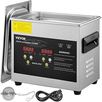 VEVOR Commercial Ultrasonic Cleaner 1.6 gal. Professional Ultrasonic Cleaner 40kHz with Digital Timer and Heater