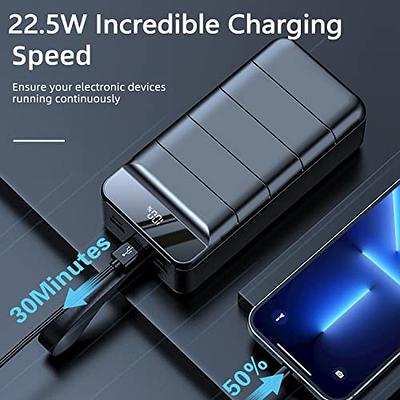 Power Bank 50000mAh Portable Charger With LED Light Large Capacity