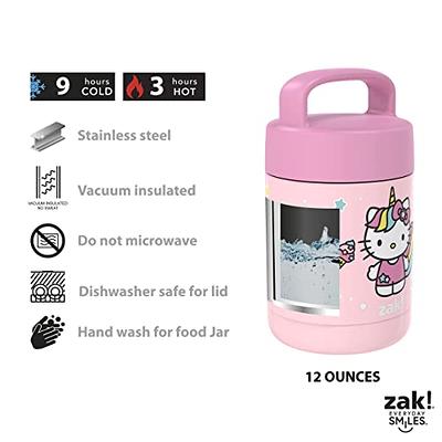 Zak Designs Hello Kitty Kids' Vacuum Insulated Stainless Steel Food Jar  with Carry Handle, Thermal Container for Travel Meals and Lunch On the Go (12  oz, 18/8 SS) - Yahoo Shopping