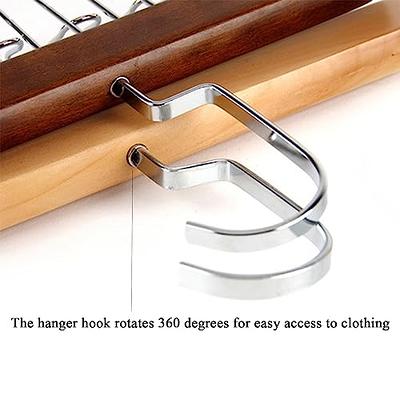 2 Pack Anti Slip Multi Hook Coat Rack, Space Saving Hangers with 8 Hooks,  360° Swivel Hook (Brown) - Yahoo Shopping
