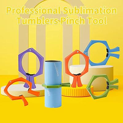  Pinch Perfect Tumbler Clamp, Sublimation Clamps for Tumblers, Sublimation  Buttons Blanks with Pins, 4PCS Sublimation Tumblers Pinch Professional  Flexible Efficient Pinch Tumbler Clamp Grip Tool(Pink) : Home & Kitchen