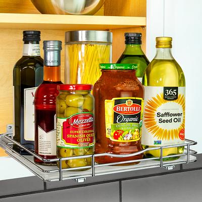 Lynk Professional 4.3-in W x 9.18-in H 2-Tier Cabinet-mount Metal Pull-out  Spice Rack in the Cabinet Organizers department at