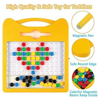 Kids Toys Magnetic Drawing Board: Magnetic Dots Board Travel Toys Games for Kids  Ages 3-5