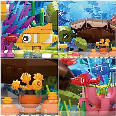 Vocrev Fish Tank Building Block Set for Adult Lighting Aquarium Building  Block Toys for Boys Girls Age 8-14 Including Marine Turtle, Fish, Benthic  Flora 753pcs - Turtle - Yahoo Shopping