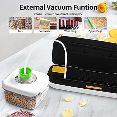 NutriChef White Kitchen Air Vacuum Sealer Container - Air Sealing