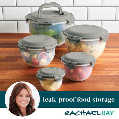 Ozeri INSTAVACTM Green Earth Food Storage Container Set, BPA-Free 8-Piece  Nesting Set with Vacuum Seal and Locking Lids FS1 - The Home Depot