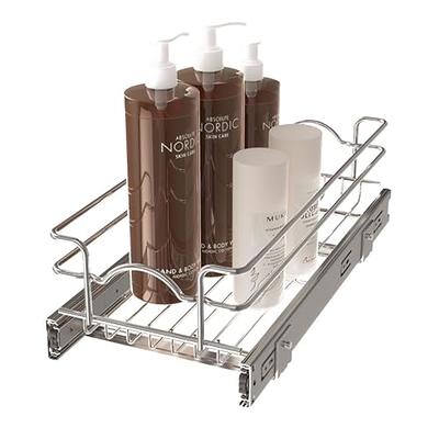 Rev-a-shelf 2-tier Kitchen Cabinet Pull Out Shelf And Drawer Organizer  Slide Out Pantry Storage Basket In Multiple Sizes, 21 X 22 In,  5wb2-2122cr-1 : Target