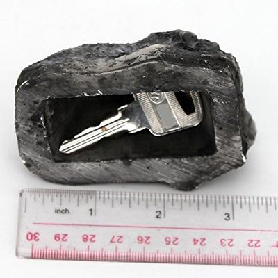 ANINIUCN Fake Rock Hidden Key Box for outside- Looks Feels Like Real Stone  - Safe Resin Spare Key Hider for Outdoor Garden or Yard (Stone Style A)