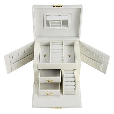 Vickey Jewelry Box Organizer for Women Girls, 2 in 1 Jewelry Boxes &  Organizers Large Jewelry