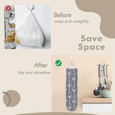 Home Grocery Bag Holder Wall Mount Plastic Bag Holder Dispenser