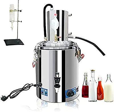 WIKINK Alcohol Distiller, 30L Electric DIY Home Distiller Moonshine Still,  Stainless Steel Boiler Spirits Pure Water Alcohol Oil Wine Brewing Kit, for  Alcohol Distilling - Yahoo Shopping