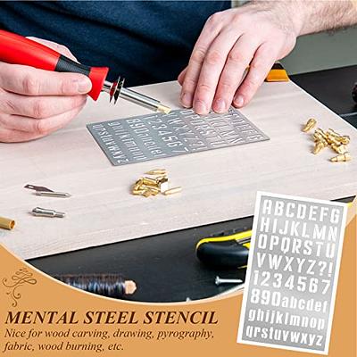 3-pack Metal Stencil Bookmark DIY Stencil Templates for Engraving