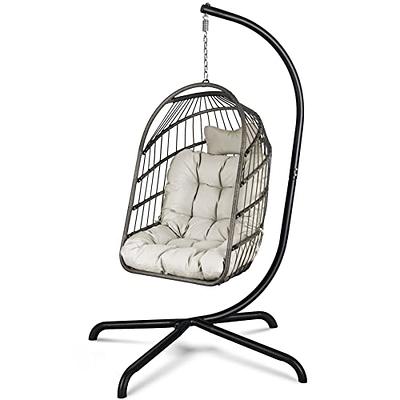 Swing Chair Hanging Hot Sell Outdoor Hanging Egg Rattan Chair Leisure  Wicker Patio Swing Chair Cushion - China Outdoor Cushion and Outdoor  Loveseat Sofa Cushions price