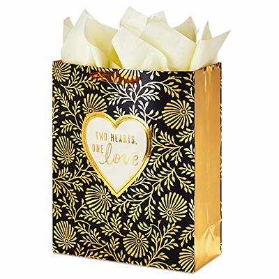 Hallmark 15 Extra Large Gift Bag with Tissue Paper (Two Hearts