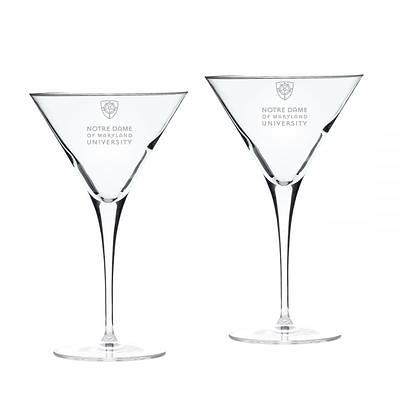 Notre Dame Fighting Irish Shamrock 2-Piece 16oz. White Wine Glasses Set