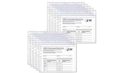 Vinyl Vaccine Card Holders, 4 1/2 x 4 1/2