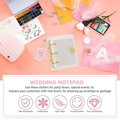  Clear A6 Binder Cover Rose Gold 6 Ring Budget Binders Snap  Button Closure Loose Leaf Folders Refillable Soft Notebook Shell  Protector(Rose Gold) : Office Products