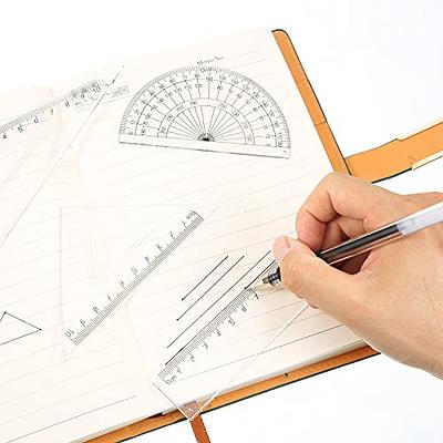 Stylo Architectural Scale Ruler - 12 Inch Laser Etched Triangle Aluminium Architects  Ruler with Color-Coded Grooves - Architect