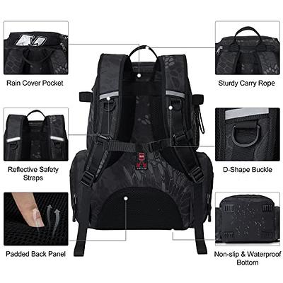 Fishing Tackle Backpack Storage Bag, Outdoor Shoulder Backpack,  Water-Resistant Fishing Gear Bags with Rod Holder and Stainless Steel  Fishing Plier