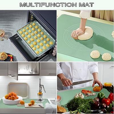 Silicone Pastry Mat Extra Large 28X20 Non-stick Baking Mat With High  Edge, Food Grade Silicone Dough Rolling Mat For Making Cookies Macarons  Multipurpose Mat Countertop Mat Placemat (Green) - Yahoo Shopping