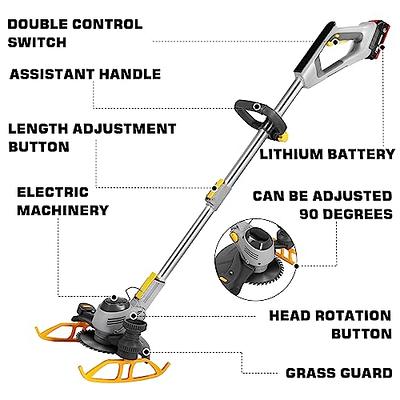  TANUTIL Cordless Weed Wacker, One 2.5Ah Rechargeable