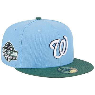 Men's New Era Tan Atlanta Braves 1972 MLB All-Star Game Sky Blue Undervisor 59FIFTY Fitted Hat