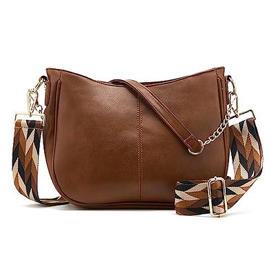 Caitina Crossbody Bag For Women Vegan Leather Hobo Handbag Designer  Crossbody Bucket Bag Shoulder Purse For Women with 2 Adjustable Strap(DreamyBrown  - Yahoo Shopping