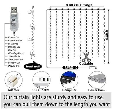 Led Fairy Tale Lamp, 8 Flashing Modes, Usb Remote Control With