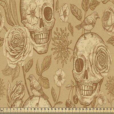 Ambesonne Vintage Fabric by the Yard Decorative Upholstery Home